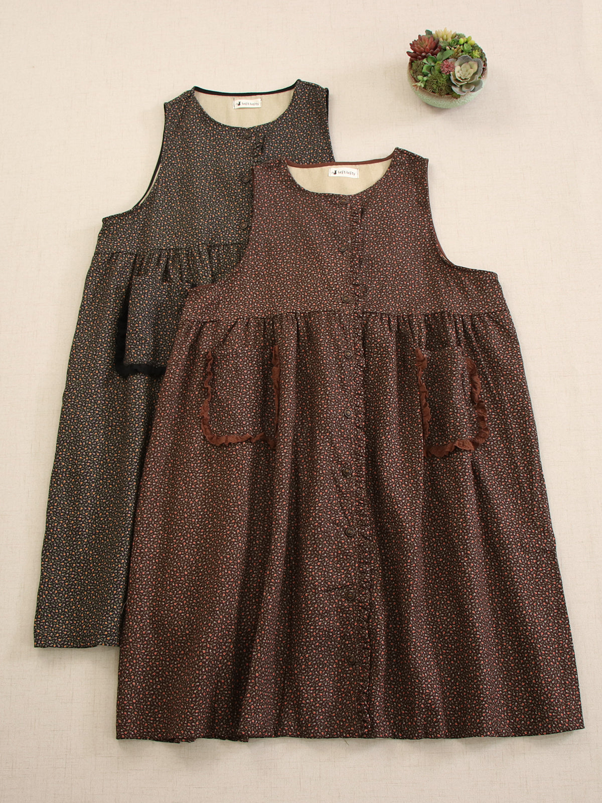 Floral Farmcore Overall Dress– The Cottagecore