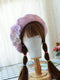 Flower Pearl Wool Blended Hat