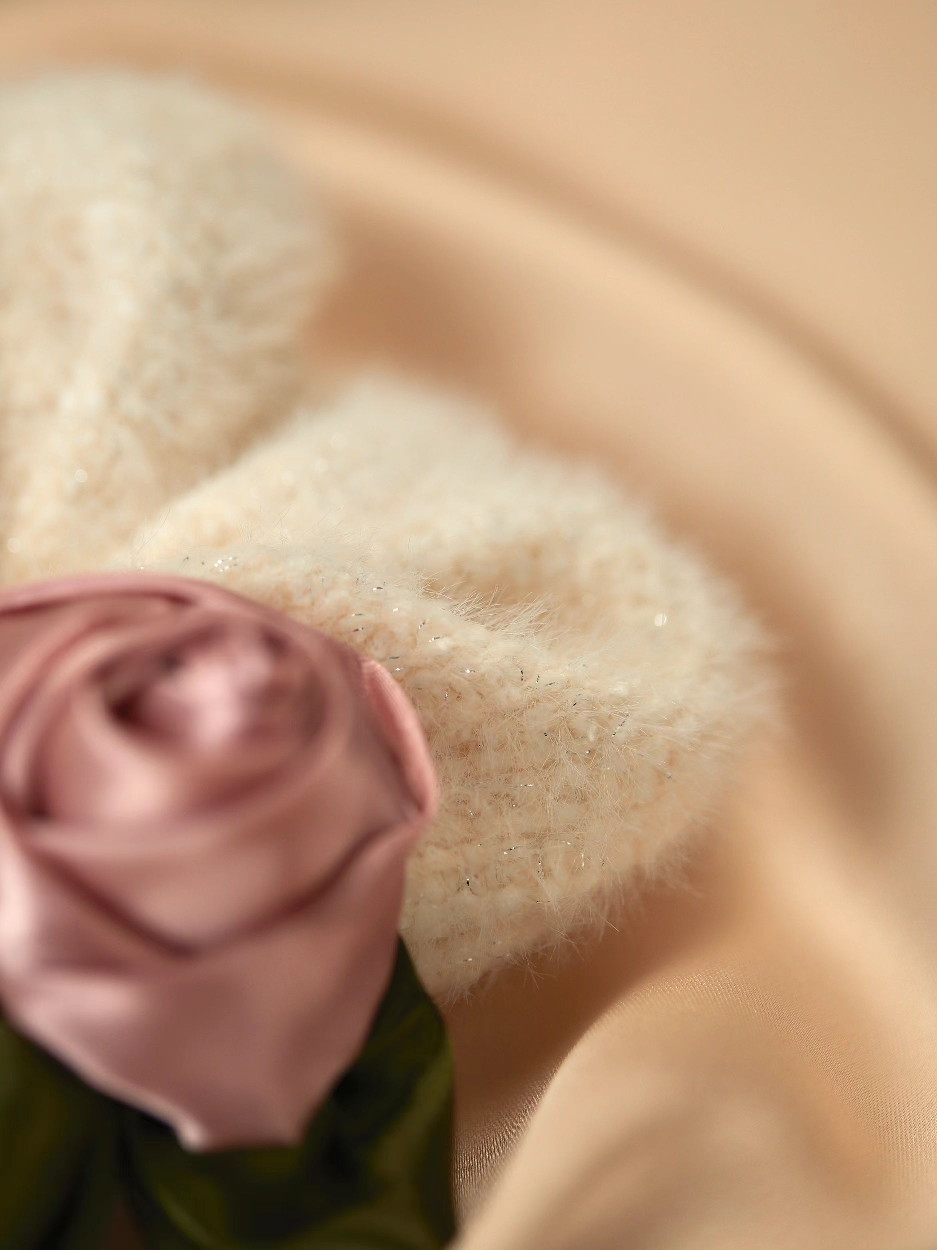 Fluffy Rose Hair Tie– The Cottagecore