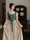 Medieval Lace Up Vest + Off Shoulder Dress