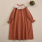 Goblin Outfit Frilled Collar Cotton Dress