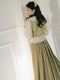 Academia Embroidery Shirt + Pleated Skirt