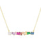 Colorful CZ Diamonds Necklace