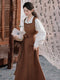 Academia Shirt + One Piece Long Skirt + Vest 3pcs Set