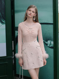 Elegant Blazer + Mini Skirt + Fairy Top