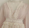 Vintage V Neck Lace 2pcs Dress