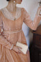 Royalcore High Waist Regency Era Dress