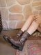 Buckles Mid Calf Boots