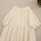 Classic Lace Collar Cotton Dress