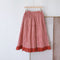 Mori Girl Adorable Patchwork Skirt