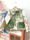 Winter Forest Girl Embroidered Quilted Coat