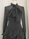 Vintage Polka Dot Maxi Dress