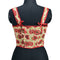 Vintage Red Painting Boned Bustier
