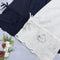 Lace Hem Wide Leg Crop Pants