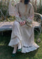 Linen Lace Hem Skirt