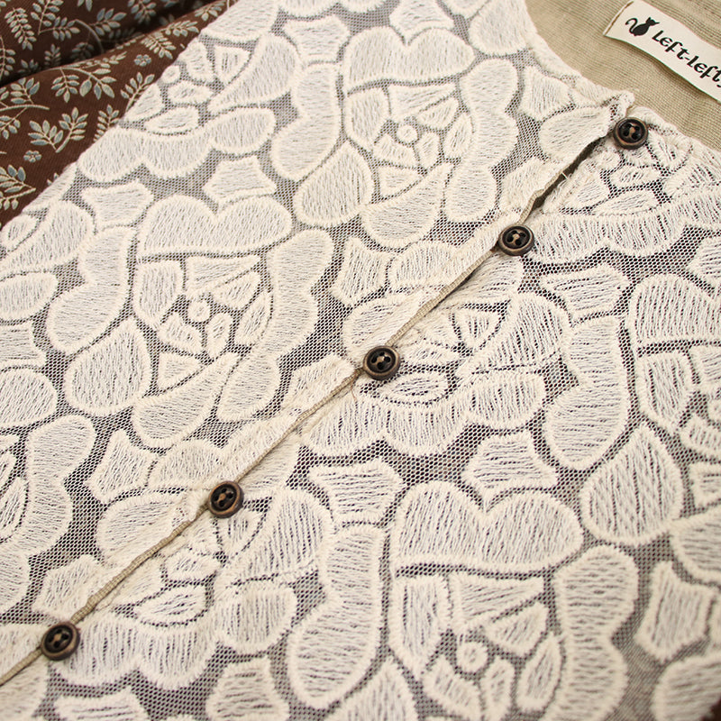 Lace Patchwork Farmcore Dress– The Cottagecore