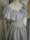 Vintage Gray Ruffled Neck Dress