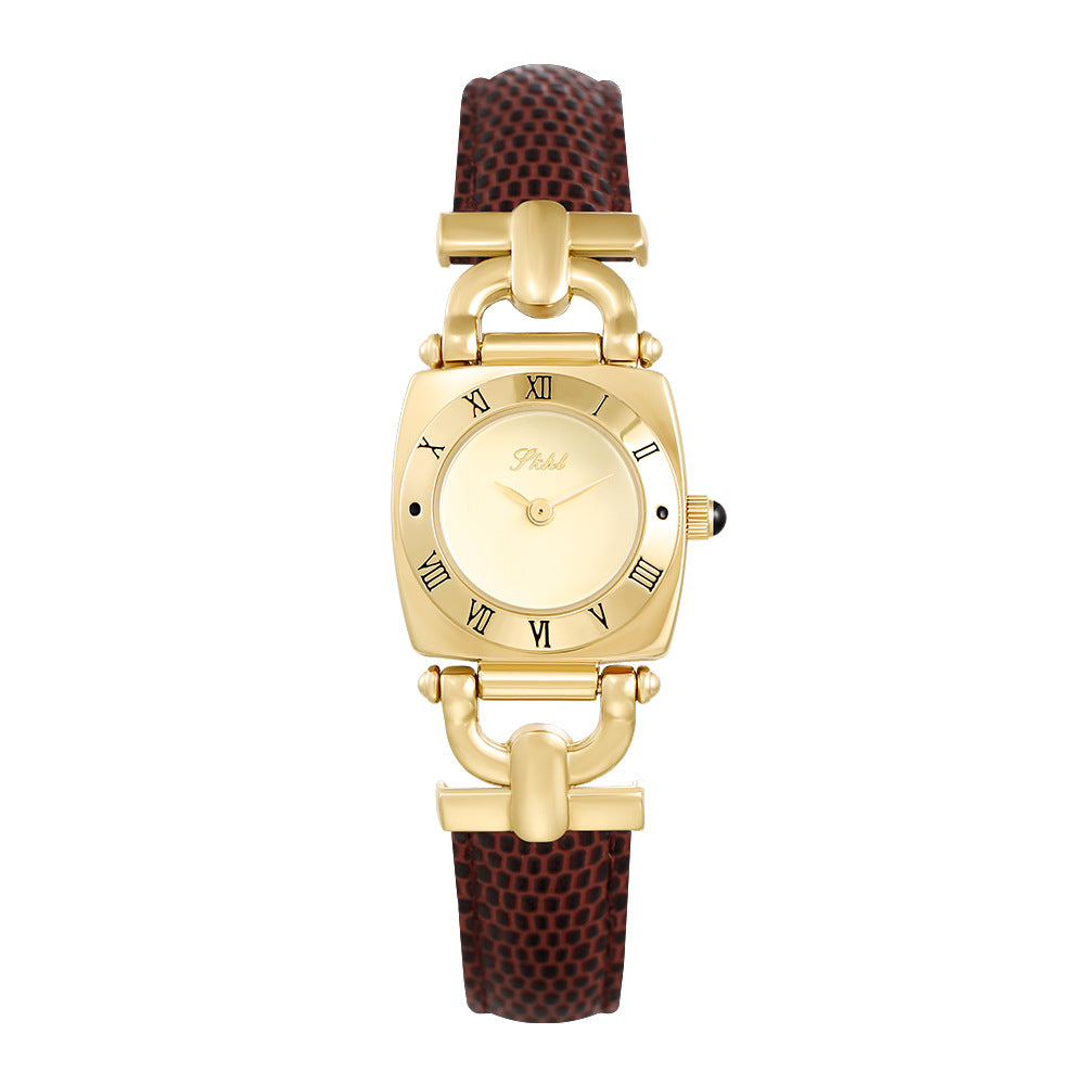Vintage Numeral Leather Bracelet Watch– The Cottagecore