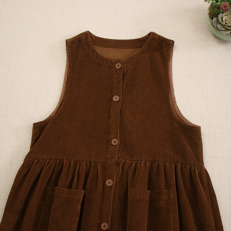 Farmcore Corduroy Overall Dress– The Cottagecore