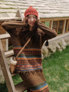 Vintage Ethnic Style Tassel Sweater + Skirt 2pcs Set