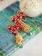 Christmas Tree Bow Earrings