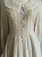 Customized Vintage Embroidery Collar Floral Dress