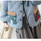 Super Cute Embroidered Collar Quilted Coat