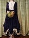 Victorian Lace Collar Velvet Dress