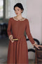 Lace Collar Ramie Vintage Dress