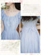 Fairy Puffy Sleeve Belted Dress