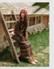 Vintage Ethnic Style Tassel Sweater + Skirt 2pcs Set