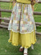 Prairie Style Fake 2pcs Skirt