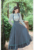 Bow Blouse + Halterneck Style Skirt
