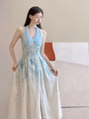 Ocean Series Halter Neck Vacation Dress