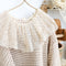 Lace Collar Knitted Sweater