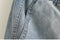 Washed Denim Crop Pants