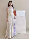 Romantic 3D Purple Rose Dress