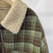 Fleece Lined Plaid Jacket