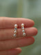 Pastel Pink Faux Pearl Earrings