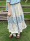 Mori Kei Patchwork Skirt