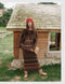 Vintage Ethnic Style Tassel Sweater + Skirt 2pcs Set