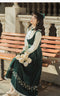 Royalcore Velvet Patchwork Dress