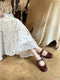 Vintage Block Heels Buckle Shoes