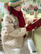 Super Cute Little Girl Embroidered Quilted Coat