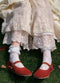 Lace Hem Linen Pantskirt