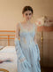 Lace Built In Bra Nightgown 2pcs Set