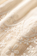 Lace Embroidered Hem Petticoat Skirt