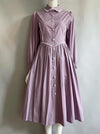 Customized Vintage Purple Lace Trim Dress