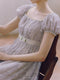 Embroidered Regency Era Dress