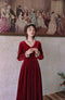 Victorian Red Velvet Dress